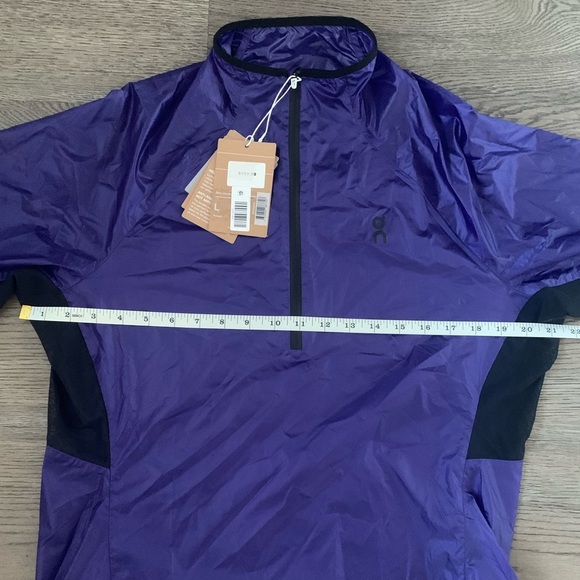 On Cloud Running Women's Half Zip Zero Jacket - Size L - Twilight - NWT - Picture 9 of 13